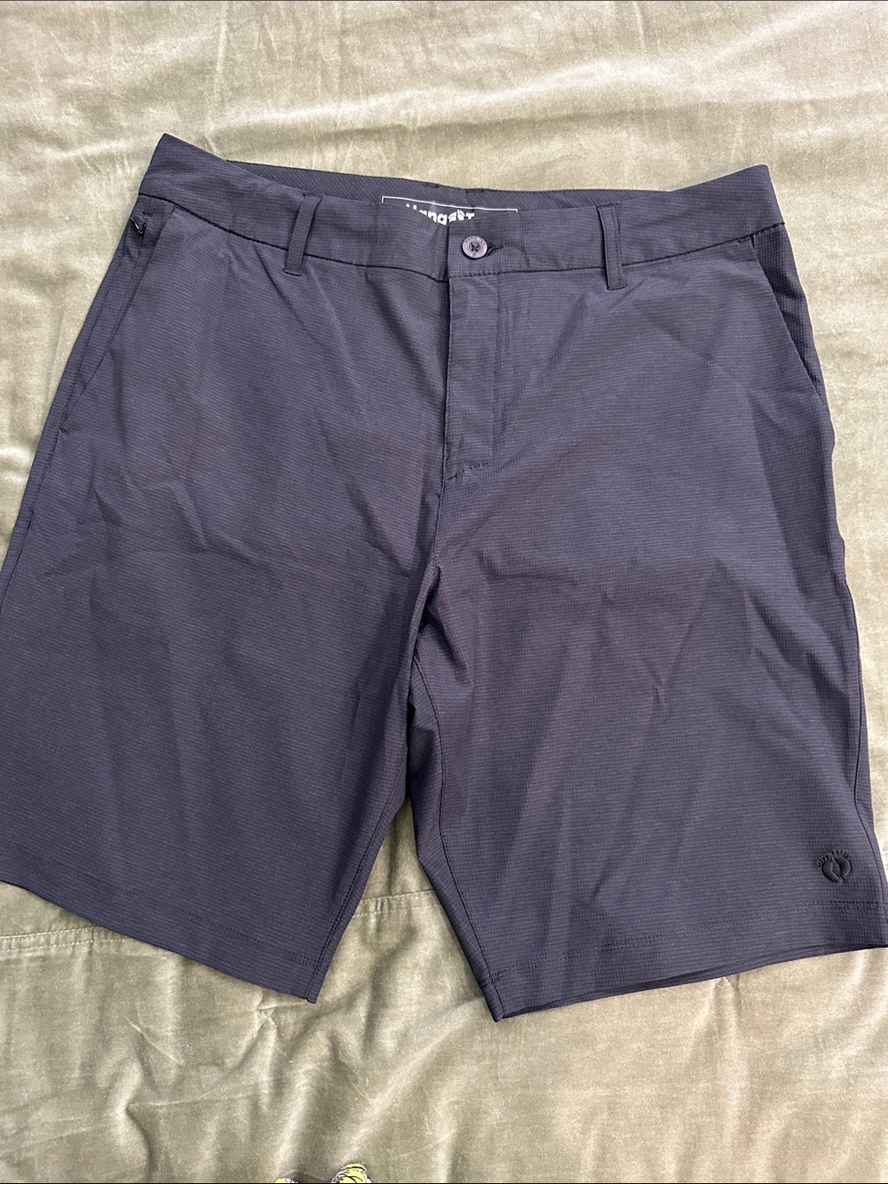 Hang Ten Men's Navy Flat-Front Performance Shorts